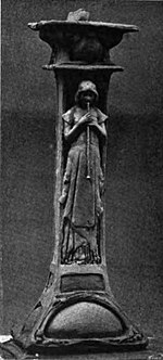 Black and white photograph of Edith Maryon's sculpture A Sketch in Clay