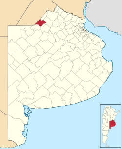 location of General Arenales Partido in Buenos Aires Province