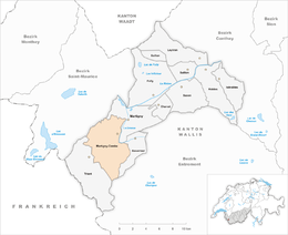 Martigny-Combe – Mappa