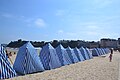 Tenten op het strand van Dinard