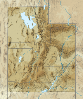 Map showing the location of Gunlock State Park