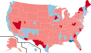 Résultats des élections de 2014 par district.