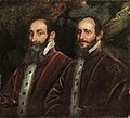 Doppio ritratto di senatori veneziani, bottega del Tintoretto, XVI secolo.