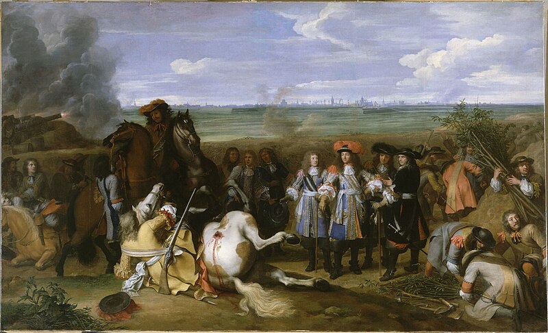 File:LeBrun Louis XIV at Douai in the War of Devolution 1667.jpg