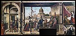 Прибытие английских послов ко двору короля Бретани. 1495. Холст, масло. Галерея Академии, Венеция