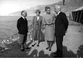 Staatsbesuch in Jordanien 1985: König Hussein bin Talal, Marianne von Weizsäcker, Königin Nūr, Bundespräsident Richard von Weizsäcker