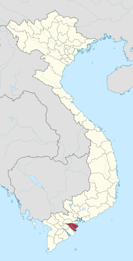 Kaart van Bến Tre