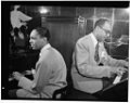 Billy Taylor im Duo mit dem Pianisten Bob Wyatt, um 1947