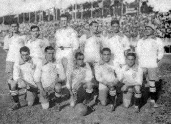 Die Mannschaft von Südamerikameister Brasilien 1919