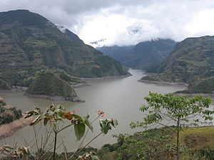 Blick auf den Stausee