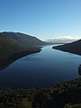 Jezero Escondido v Tierra del Fuego.