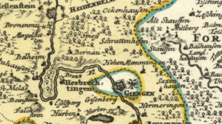 Reichsstadt Giengen Territorium - Mejer-Homann 1710.png