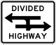 Divided Highway crossing T intersection