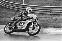 Op de Yamaha TZ 250 op Zandvoort in 1976