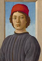 Portrait of a young man with red hat, c. 1485