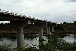 Highway bridge over Wardha river near Pulgaon