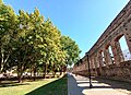 Roman aqueduct in park