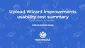 November 2023 report about the usability tests conducted on the proposed improvements to UploadWizard