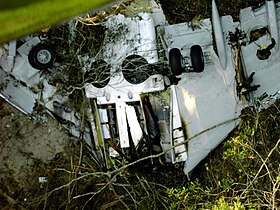 La section des ailes du 737 accidenté.