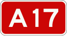 A17 motorway shield}}