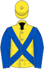 Yellow, Royal Blue cross belts and sleeves