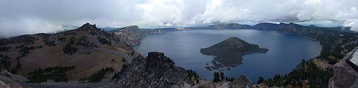 Crater Lake from the summit of The Watchman