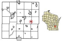 Location of Iron Ridge in Dodge County, Wisconsin.