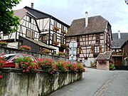 Les maisons à colombages à Hunawihr.