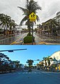 Hurricane Irma 2017 - Miami Beach - South Beach Washington Ave and 15th Street Before and After View South