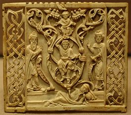 Ivory panel, ca 1200, Musée du Louvre