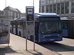 54-es busz a Boráros téren