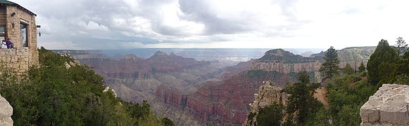 Looking down Bright Angel Canyon