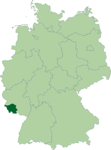 Bundesland Saarland am Südweste vun Däitschland