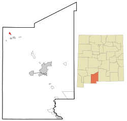 Location of Salem, New Mexico