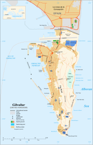 Map of Gibraltar, by Sting (edited by Jeff Dahl)