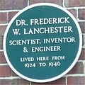 Green plaque in Moseley, Birmingham