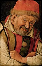 Portrait du bouffon Gonella, tableau attribué à Jean Fouquet, vers 1440-1445.