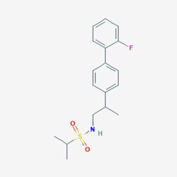 N-[2-[4-(2-fluorofenil)fenil]propil]propan-2-sulfonamid