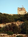 O Castelo dos Mouros coa bandeira da Unión Jack