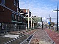 De vernieuwde bushalte Zuidpoort in Delft 2006, waarbij al rekening is gehouden met de tramlijn