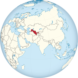 Map of Uzbekistan