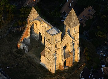 A romtemplom látképe madártávlatból