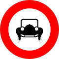 17a) — No motor vehicles except motorcycles