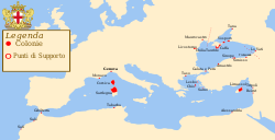 The Republic of Genoa and its colonies in the Mediterranean and the Black Sea