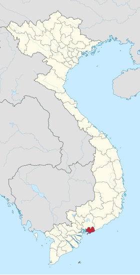 Vị trí tỉnh Bà Rịa – Vũng Tàu trên bản đồ Việt Nam