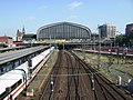 Deutsch: Blick auf den Hamburger Hauptbahnhof von der Altmannbrücke English: Southside view of central station Hamburg