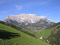 Zentrale Talfurche, nach Norden gegen Hochkönig und Dienten