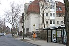 Wohnhaus Wallensteinstraße 41, Richtung Sangeallee von der Ilsestraße aus gesehen