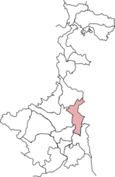 Distretto di Nadia – Mappa