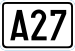 Cartouche signalétique représentant l'A27